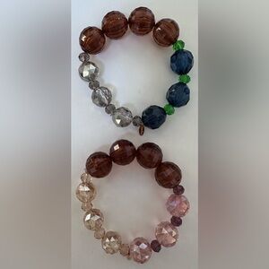 ANTHROPOLOGIE SEREFINA Crystal Beaded Bracelet SET